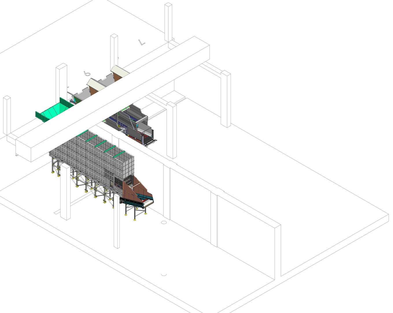 Atık transfer istasyonu 3D tasarımı